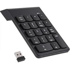 Resim Leonpro Kablosuz Numaratör USB Kablosuz Keypad Ev - Ofis Kullanımı İçin Standart Tuş Formu 