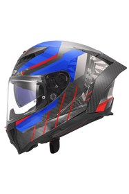 Resim LS2 DRAGON KARBON TRAX MAVİ KASK 