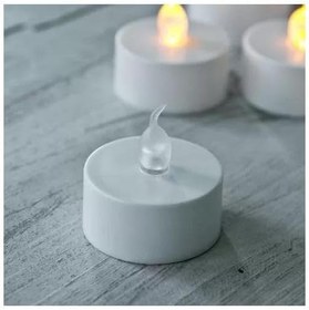 Resim SNA Pilli Led Tealight T-LİGHT MUM PİLLİ MUM LED IŞIK SICAK SARI RENK DEKORASYON SÜSLEME DÜĞÜN KINA ORGANİZASYON (6) 