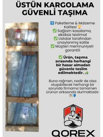 Resim Ustaduş - Qorex Marka - Siyah - 6 Mm Temperli Kum Cam Duşakabin H:190 Özel Seri Krom Aksesuar 1 Diğer 