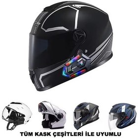 Resim İnterkom Y20-max Bluetooth 5.3 - 2 Kişi 300 Metre Eşleşme Rpg Aydınlatma 