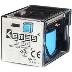 Resim Emas Re1p11dc024 Re1 24vdc 3 Kontak 3 Kontak 11 Pin Endüstriyel Röle 