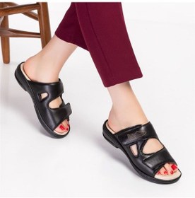 Resim Ortopedik Diyabetik Kadın Terlik Siyah Dia 019-77 