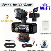 Resim Arabalar İçin 3 K Wıfı Konol Araba Dvr'ı 1080p Dash Kamera Çift Len Ön Ve Arka None X432-wıfı-3cam 