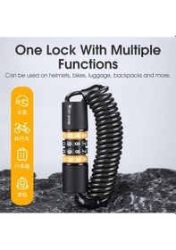 Resim Artfulabode Yp0705078 West Dijital Şifreli Bisiklet Kilit Kask 4 Hq Altın 