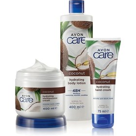 Resim Avon Care Hindistan Cevizi Yağı Vücut Losyonu 400 ML + Çok Amaçlı Krem 400 ML + El Kremi 75 ML 