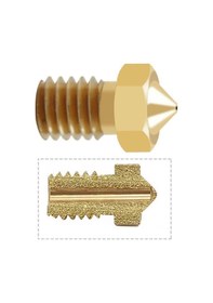 Resim Koodmax 3d Yazıcı Extruder M6 1.75mm / 0.2mm V5 - V6 Pirinç Nozzle Baskı Kafası 
