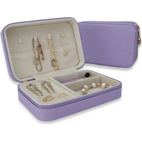 Resim Mcreative Mücevher Takı Kutusu - Kolye, Yüzük, Küpe Düzenleyici (Lila) 