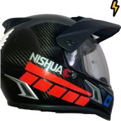 Resim Çınar Extreme Şerit Tasarımlı Reflektif Kırmızı Motosiklet Kask Sticker Çınar Extreme 
