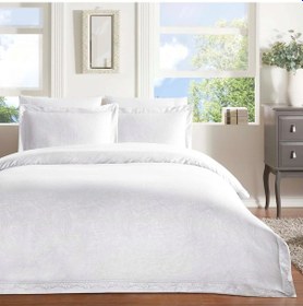 Resim Taç Blanca Jakar Çift Kişilik Nevresim Takımı Beyaz 