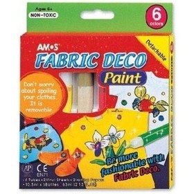 Resim Amos Sökülebilir Kumaş Boyası 22Ml.X 6 Lı 
