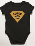 Resim venüsdijital Super Man Baskılı Bebek Zıbın Body 