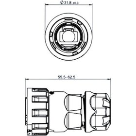 Resim Ym-20-crj45015pe-42-001 Su Geçirmez Ethernet Konnektörü - Erkek 