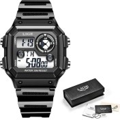 Resim Hanyang Siyah 2021 Lıge En Lüks Marka Moda Erkekler Dijital Saat Spor Saatler Su Geçirmez Elektronik Kol Saati Erkek Darbeye Dayanıklı Chronograph (Yurt Dışından) 