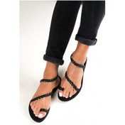 Resim DaphneSandals El Yapımı Hakiki Deri Kadın Sandalet - M5416 