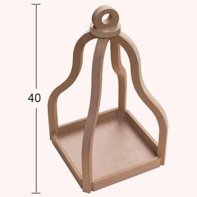 Resim Ahşap Kare Kafes Sunumluk 22x40cm L302 