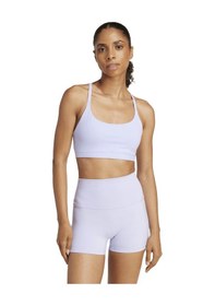 Resim Adidas All Me Ls Kadın Mor Bisiklet Yaka Sporcu Sütyeni Mor 