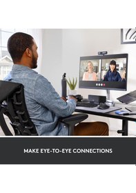Resim Otomatik Işık Düzeltme, Gösteri Modu, Çift Gürültü Azaltıcı Mikrofon, Grafit Özellikli Logitech Brio 500 Full Hd Web Kamerası 