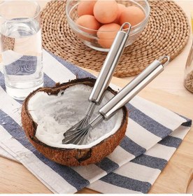 Resim Paslanmaz Çelik Copra Planya Kulplu Hindistan Cevizi Rendeleme Inox 