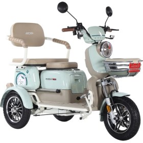Resim Arora Rüzgar New 3 Tekerli Kızaklı Elektrikli Motosiklet Yeşil 