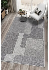 Resim West Home Makinede Yıkanabilir Kaymaz Taban Leke Tutmaz Salon Halısı Mutfak Halısı Ve Yatak Odası Halısı Wh 593 Grey 