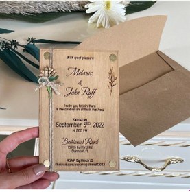 Resim Ahşap Lux Davetiye 