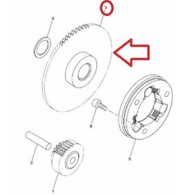 Resim Yamaha Crypton T115 2016 Or. Marş Dişlisi 1Jd-E5524-00 