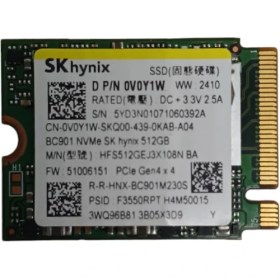 Resim Skhynix BC901 512 GB 2230 M.2 Nvme SSD 