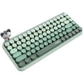 Resim 308ı Çok Renkli Daktilo Tarzı Vintage Kablosuz Klavye 