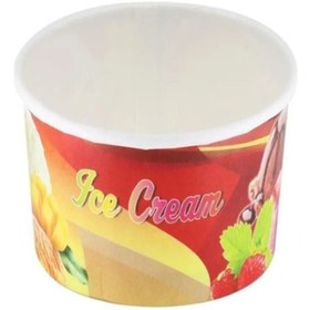 Resim Ambalaj Evi Karton Kağıt Dondurma Kasesi 100 Adet 200 CC 