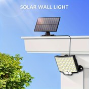 Resim Ev Garaj Bahçesi için Yeni Güneşli Bahçe Işığı, İnsan Algılama Ultra Parlak Dış Mekan 106LED Duvar Işığı 
