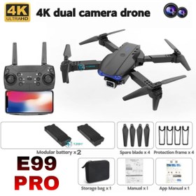 Resim Thteknolojimarket E99 PRO Drone Çift Bataryalı 