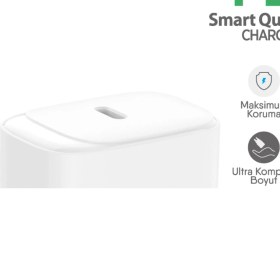Resim Lucatech 35W Pd Type-C Akım Koruma Adaptörü — Samsung Note 10 / Note 20 / S22 (Voltaj Önleme) 