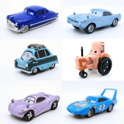 Resim Disney Arabalar Lightning McQueen Metal Alaşım Araç Modeli 1:55 Döküm Oyuncak 