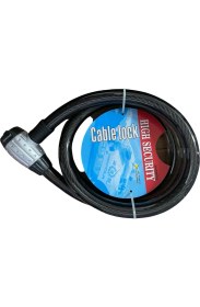 Resim Motobros Çelik Güçlendirilmiş Halat Zincir Kilit 25x200 2 Metre Siyah Renkli Aşınmaya Dayanıklı 