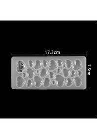 Resim Epoksi Çoklu Kalp Takı Ve Obje Kalıbı Silikon Kalıp 