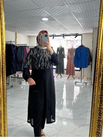 Resim Tül Ceket - Siyah / 40 