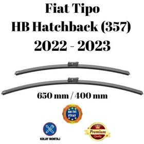 Resim Fiat Tipo Hb Hatchback 357 2022 2023 Uyumlu Ön Cam Silecek Süpürgesi Takımı 650/400mm Silbak Sb2616c 