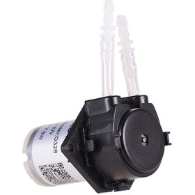 Resim Qingmipy Grothen G328 12v Sessiz Özsünger Mikro Peristaltik Pompa 3mm 5mm Siyah Düz Tahta Tipi Akış Yönü Kontrolü Ve Kolay Bakım 