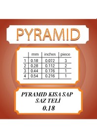 Resim Pyramıd Kısa Sap Bağlama Saz Teli 