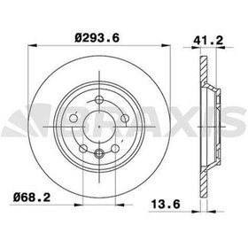 Resim BRAXIS ARKA FREN DISK AYNASI SHARAN 2,8 V6 0010 TRANSPORTER T4 1,9TD / 2,4D / 2,5 / 2,8 9604 FORD GALAXY 2, 