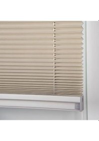 Resim Bej 09-03 Plise Perde - Katlanır Cam Balkon Perdesi Bej 