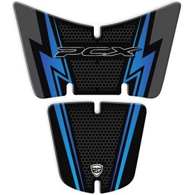 Resim Pcx 2014-2017 Tank Pad Siyah-Mavi tasarım 