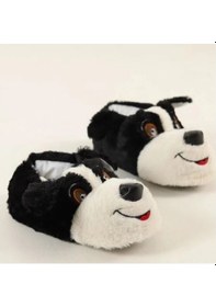 Resim Mergenshoes Unisex Siyahk Köpekli Panduf Ev Botu Siyah Siyah 