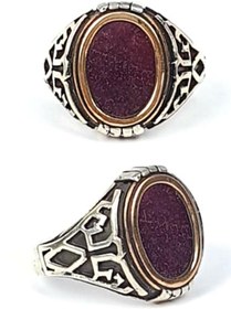 Resim OSESHOP Akik Taşlı Gümüş Erkek Yüzük 