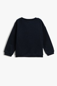 Resim Koton Erkek Bebek Lacivert Sweatshirt 3WMB10176TK 