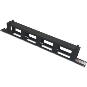 Resim Kastap 1U 19" Kapaklı Klipsli Metal Organiser, Kablo Düzenleyici, Rack Kabinet Aksesuarı 