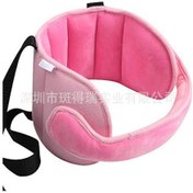 Resim Mufunye Evrensel Bebek Emniyet Kemerli Araba İçi Baş Destek Yastığı - Taşınabilir Güvenli Konfor Ve Uyku Desteği, Pembe 