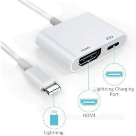 Resim Telefon Için HDMI Dijital Tv / Av Adaptör Kablosu Apple iPhone iPad 5 6 7 8 Artı x 