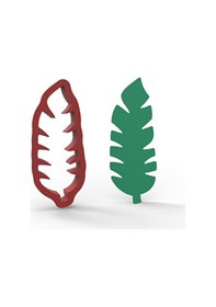 Resim Tropikal Yaprak-1 Kurabiye Kalıbı Şekillendirici Kopat 